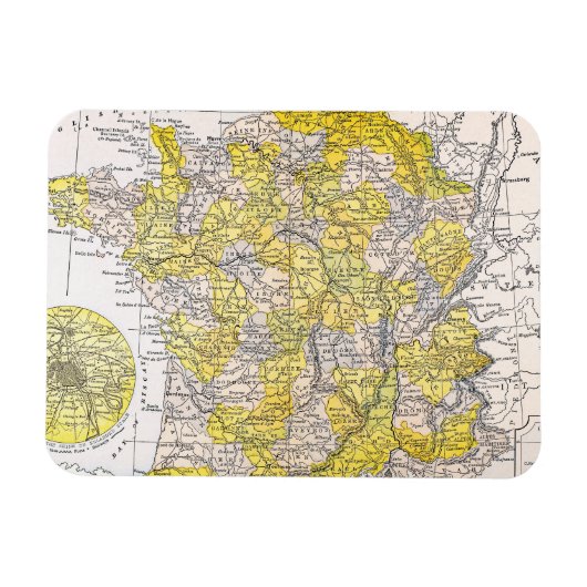 MAGNET FLEXIBLE MAP : FRANCE (Horizontal)