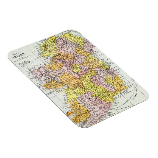 Magnet Flexible MAP : IRLANDE, c1890 (Côté Droit)