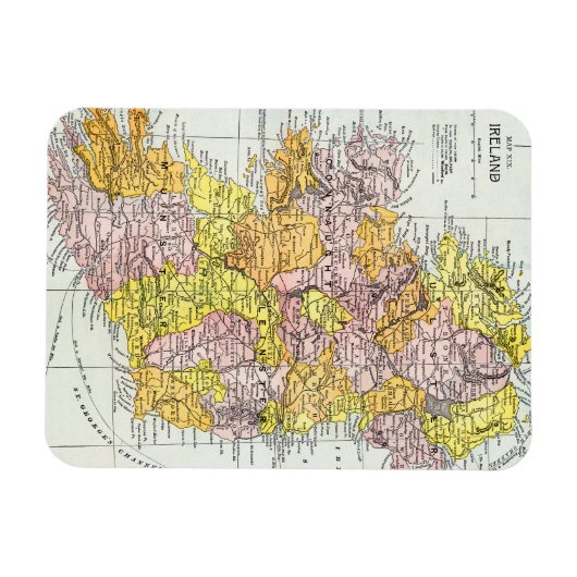 Magnet Flexible MAP : IRLANDE, c1890 (Horizontal)