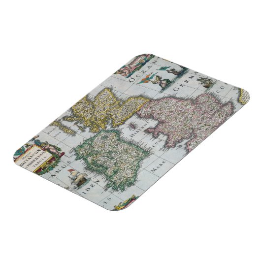 Magnet Flexible Map of Britain | 1631 (Côté Gauche)