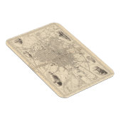 Magnet Flexible Map of Dublin, Irlande (Côté Droit)