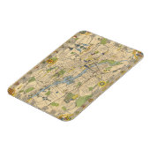 Magnet Flexible Map of Glasgow, Angleterre (Côté Gauche)