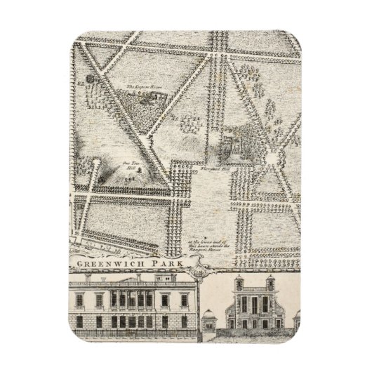 Magnet Flexible Map of Greenwich Park (Vertical)