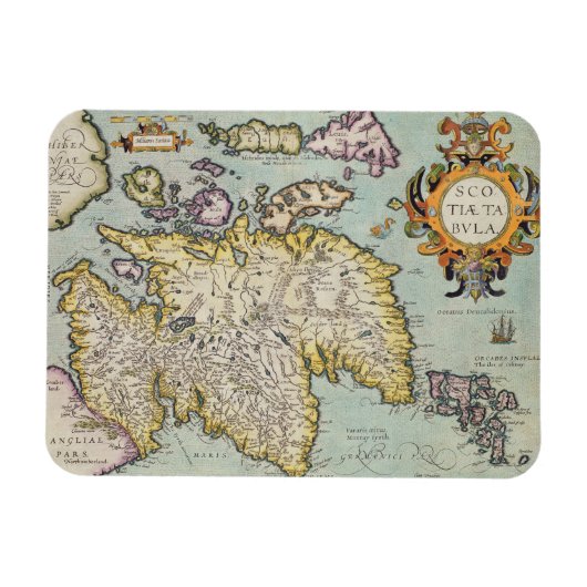 Magnet Flexible Map of Scotland | Écosse militaire (Horizontal)