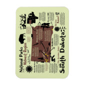 Magnet Flexible Map of South Dakota National Parks (Vertical)