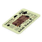 Magnet Flexible Map of South Dakota National Parks (Côté Gauche)