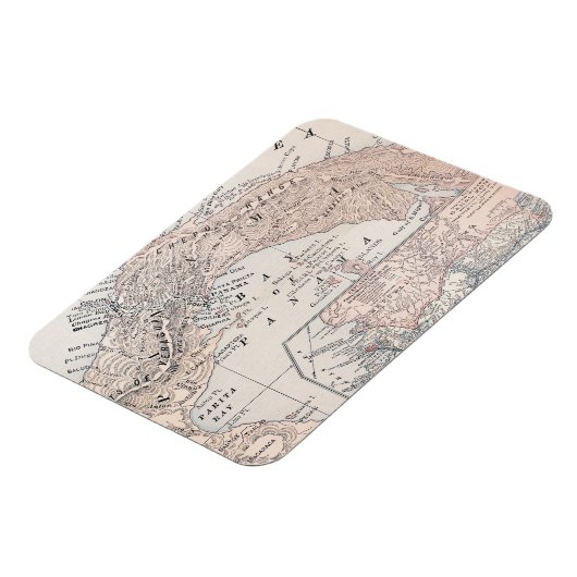 MAGNET FLEXIBLE MAP : PANAMA, 1907 (Côté Gauche)