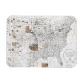 MAGNET FLEXIBLE MAP : RÉSERVATION, 1888 (Horizontal)