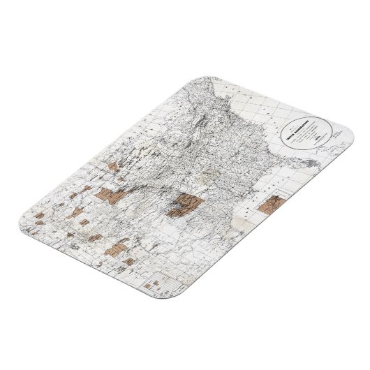 MAGNET FLEXIBLE MAP : RÉSERVATION, 1888 (Côté Gauche)