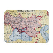 Magnet Flexible MAP : UKRAINE, c1906 (Horizontal)