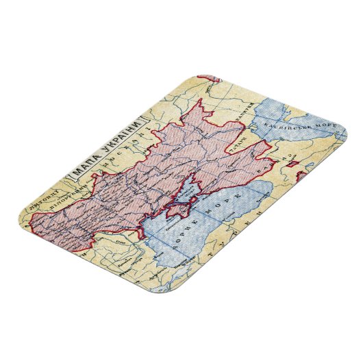 Magnet Flexible MAP : UKRAINE, c1906 (Côté Gauche)