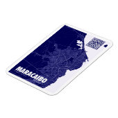 Magnet Flexible Mapa de Maracaibo - Vénézuéla Carte de la ville de (Côté Gauche)