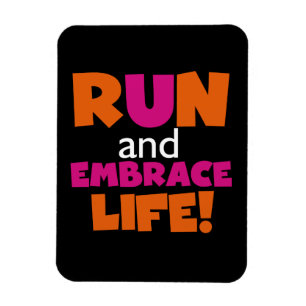 Magnet Flexible Marathon rose orange de coureur de course des