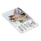 Magnet Flexible Marble Pet Dog Souvenir Photo (Côté Droit)