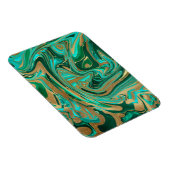Magnet Flexible Marbre vert et or liquide (Côté Droit)