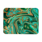 Magnet Flexible Marbre vert et or liquide (Horizontal)