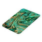 Magnet Flexible Marbre vert et or liquide (Côté Gauche)