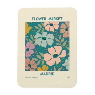 Magnet Flexible Marché aux fleurs Madrid Imprimer