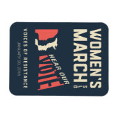 Magnet Flexible Marche des femmes SLO Janvier (Horizontal)