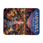 Magnet Flexible Marché flottant d'Amphawa Thaïlande (Horizontal)