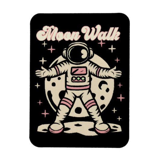 Magnet Flexible Marche lunaire astronaute (Vertical)