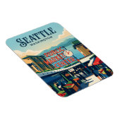 Magnet Flexible Marché Pike Place Washington (Côté Droit)