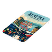 Magnet Flexible Marché Pike Place Washington (Côté Gauche)