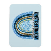 Magnet Flexible Marcher dans une Wonderland d'hiver | Blue Rainbow (Vertical)