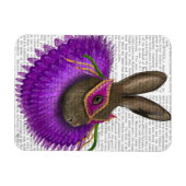 Magnet Flexible Mardi Gras Hare 2 (Horizontal)
