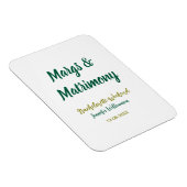 Magnet Flexible Margs et mariage ajoutent le nom de la date de la  (Côté Droit)