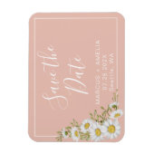 Magnet Flexible Marguerites Blanches Et Blanches Modernes Économis (Vertical)