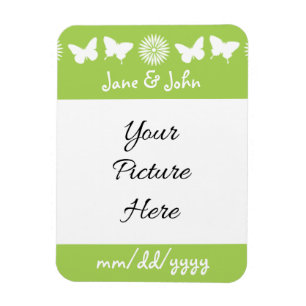 Magnet Flexible Marguerites et papillons dans l'aimant Peridot rap