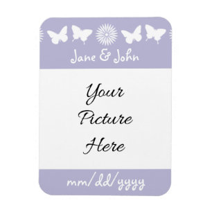 Magnet Flexible Marguerites et Papillons en Aimant Lavande