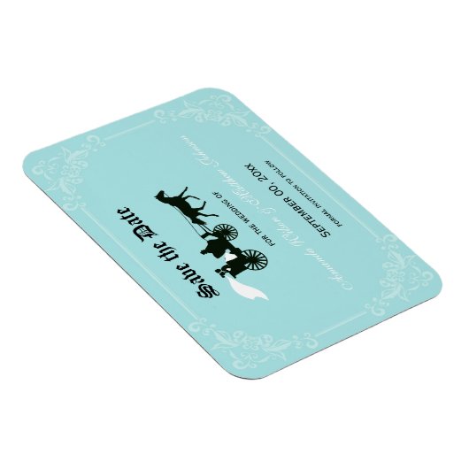 Magnet Flexible Mariage à conte équitable Sauvegarder la date Magn (Côté Droit)