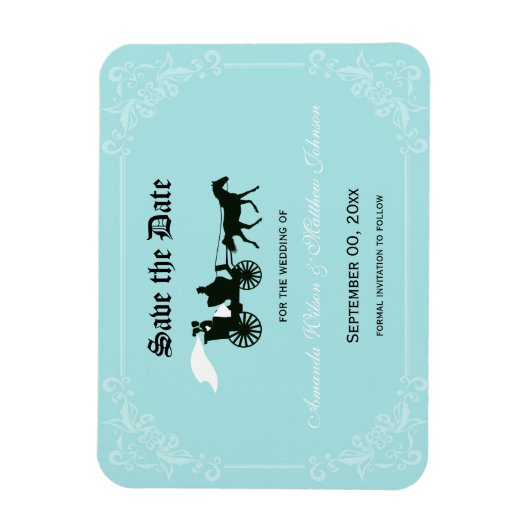 Magnet Flexible Mariage à conte équitable Sauvegarder la date Magn (Vertical)