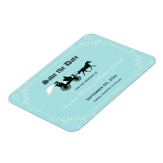 Magnet Flexible Mariage à conte équitable Sauvegarder la date Magn (Côté Gauche)