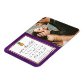 Magnet Flexible Mariage à l'ananas tropical Enregistrer l'aimant d (Côté Gauche)