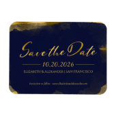 Magnet Flexible Mariage Abstrait Enregistrer la date Invitations | (Horizontal)