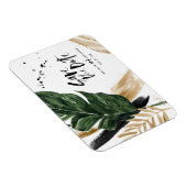 Magnet Flexible Mariage abstrait tropical moderne peint (Côté Droit)