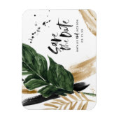 Magnet Flexible Mariage abstrait tropical moderne peint (Vertical)