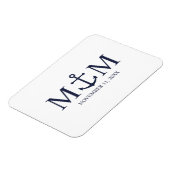 Magnet Flexible Mariage Ancre bleu marine (Côté Gauche)