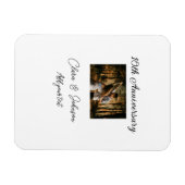 Magnet Flexible Mariage Anniversaire ajouter nom année image texte (Horizontal)