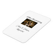 Magnet Flexible Mariage Anniversaire ajouter nom année image texte (Côté Gauche)