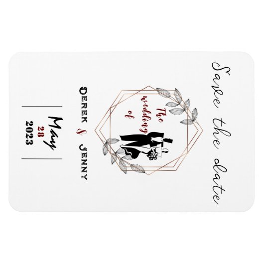 Magnet Flexible Mariage blanc (Horizontal)