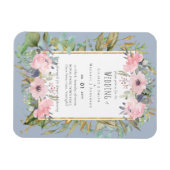 Magnet Flexible Mariage Boho rose pâle (Horizontal)