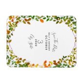 Magnet Flexible Mariage Botanique Du Début De L'Automne Enregistre (Horizontal)