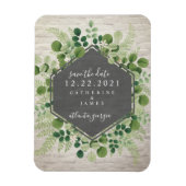 Magnet Flexible Mariage botanique en brique blanche Enregistrer la (Vertical)