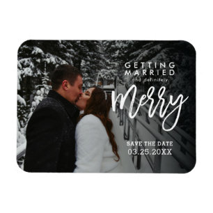 Magnet Flexible Mariage & Célébration Joyeuse Enregistrez la Date