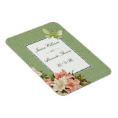 Magnet Flexible Mariage Chic Lilies & Papillon Bijou (Côté Droit)