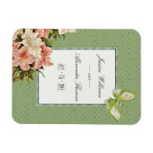 Magnet Flexible Mariage Chic Lilies & Papillon Bijou (Horizontal)